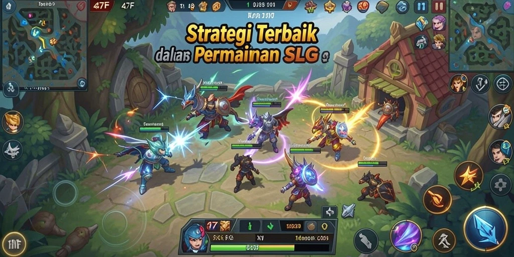Tampilan gameplay menarik dari 47F penuh strategi dan aksi.