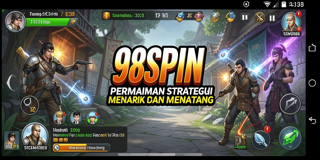 Tampilan permainan Strategy yang mendebarkan di 98SPIN.