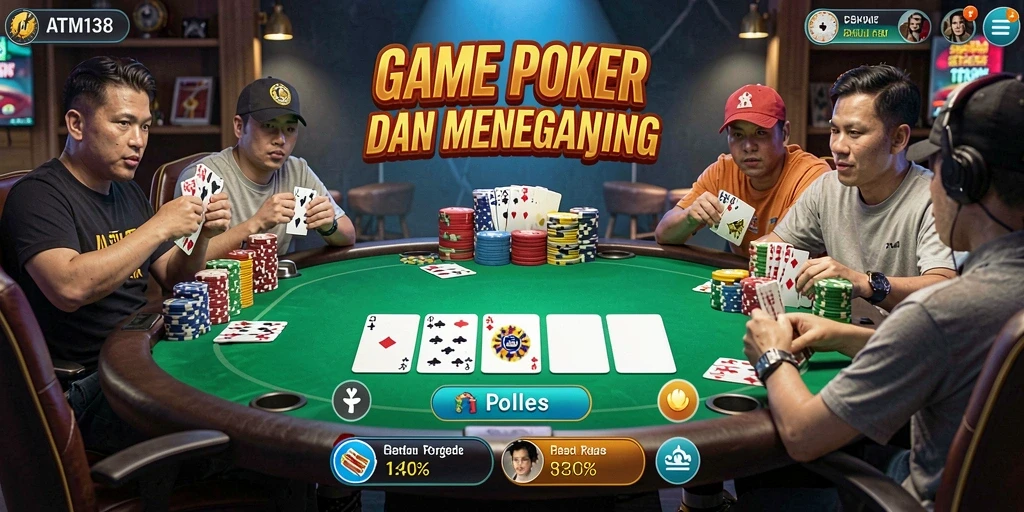 Tangkapan layar ATM138 menampilkan pengalaman bermain poker yang seru dan interaktif.