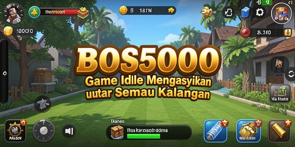 Tampilan gameplay seru dari BOS5000 yang penuh strategi.