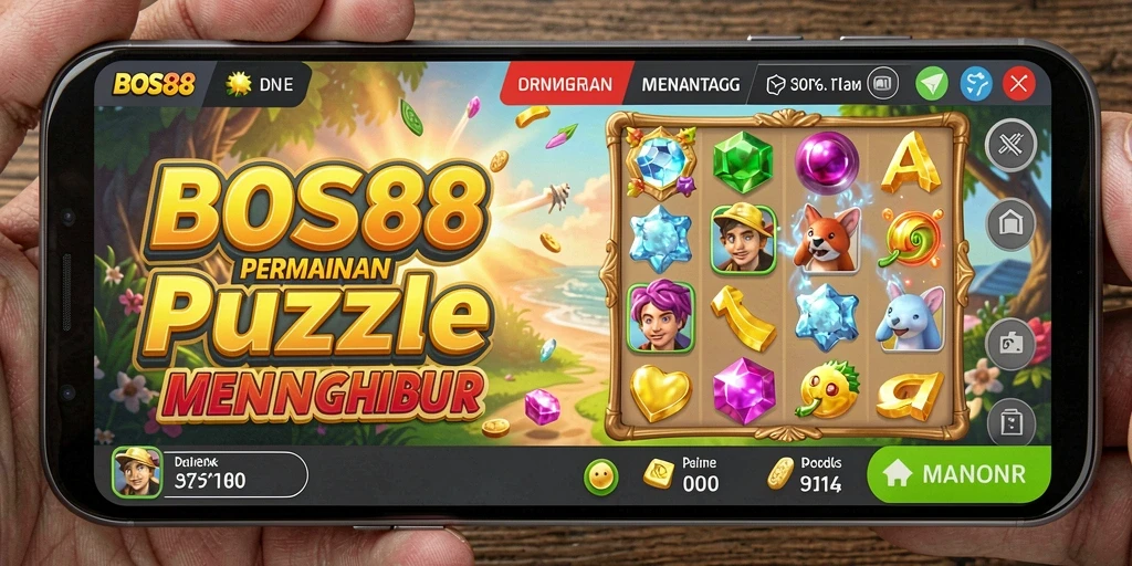 Tampilan gameplay <strong>BOS88</strong> yang menampilkan tantangan Puzzle yang seru.