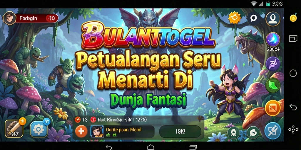 Tampilan gameplay seru dan menantang dari BULANTOGEL