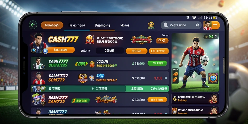 Tampilan dinamis taruhan olahraga di CASH777.