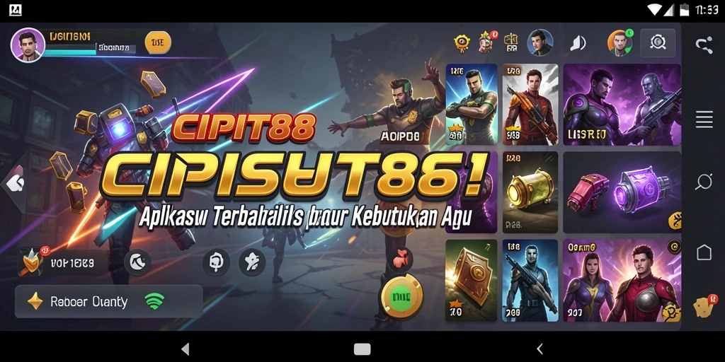 Tampilan antarmuka aplikasi CIPIT88 yang intuitif dan mudah digunakan.