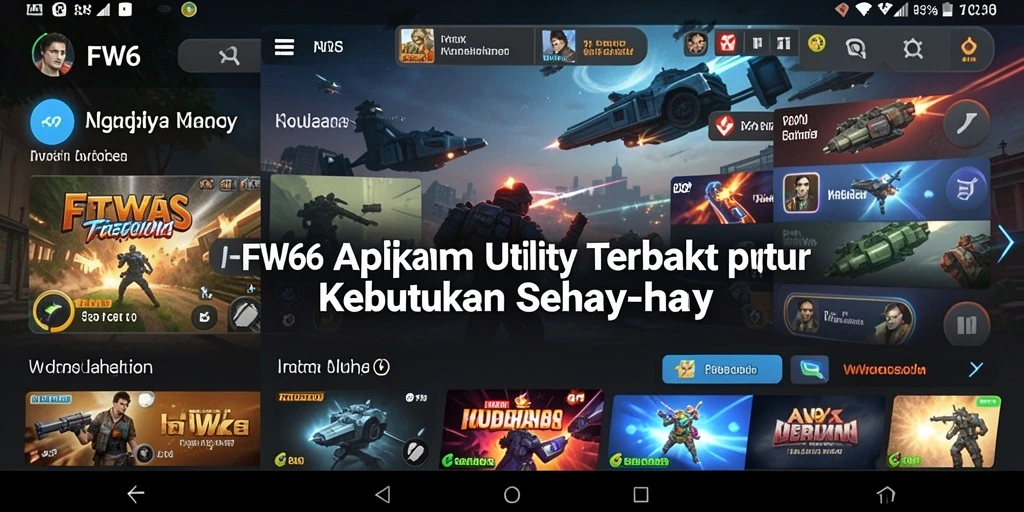 Tampilan utama FW66 menampilkan antarmuka pengguna yang intuitif dan menarik.