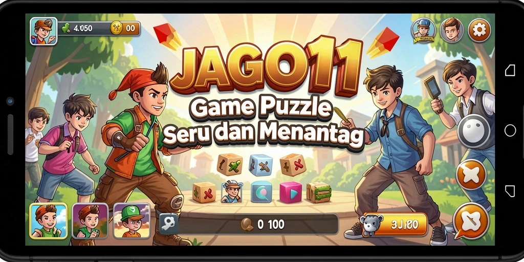 Screenshot gameplay JAGO11 yang menunjukkan tantangan Puzzle yang menarik.