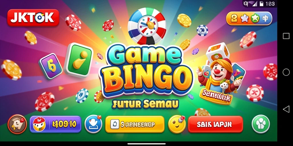 Tampilan gameplay Bingo yang menarik dan interaktif di JKTOK.