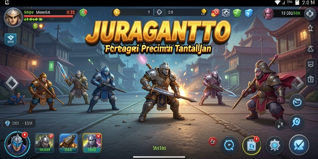 Screenshot utama JURAGANTOTO menampilkan strategi dan pertempuran mendebarkan.