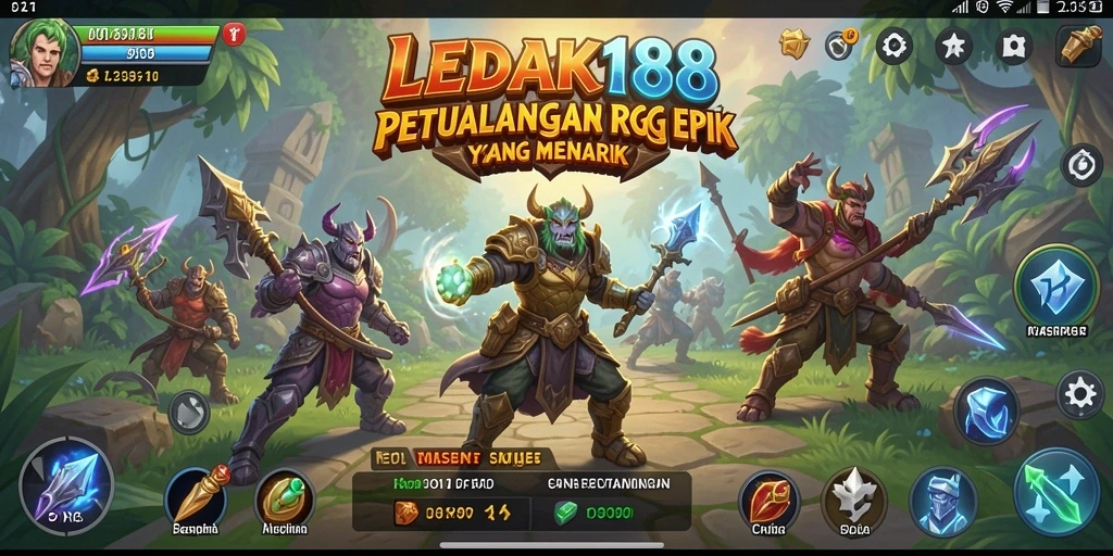 Tampilan menakjubkan dari gameplay RPG di LEDAK188.