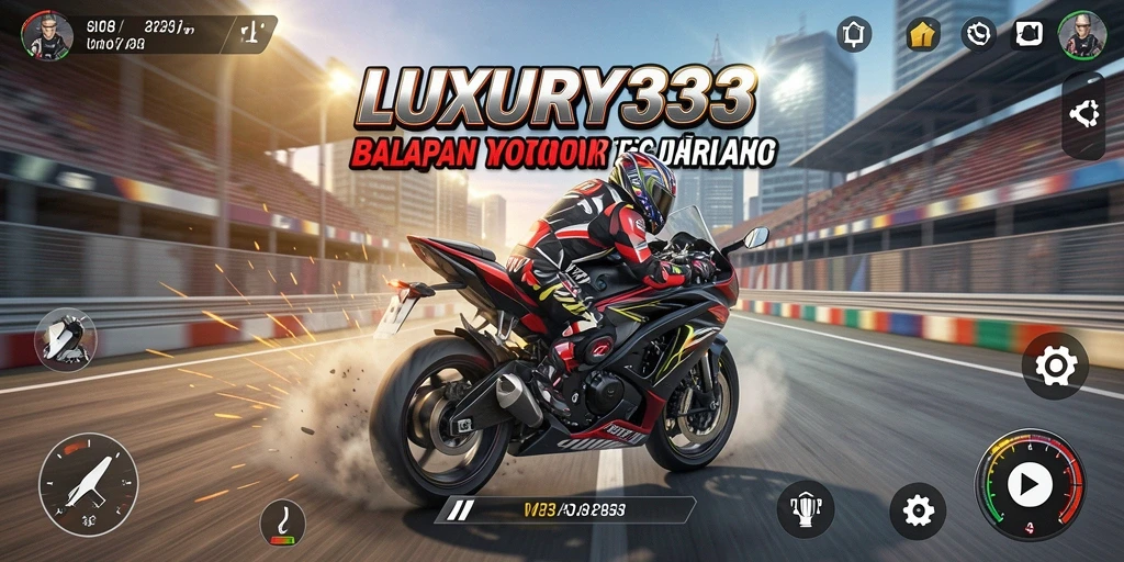Seru dan mendebarkan, gameplay balapan motor LUXURY333.