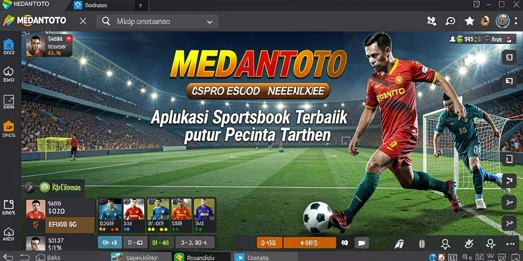 Tampilan utama MEDANTOTO dengan fitur taruhan olahraga.