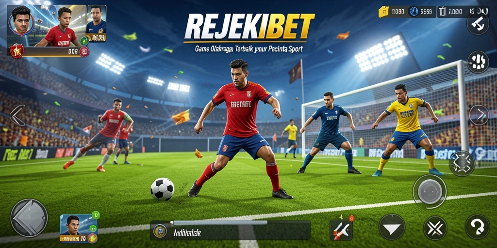 Tampilan gameplay seru dalam REJEKIBET yang penuh aksi olahraga.