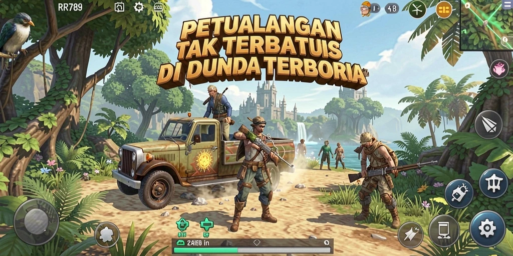 Tampilan gameplay RR789 dalam dunia terbuka yang mengesankan.