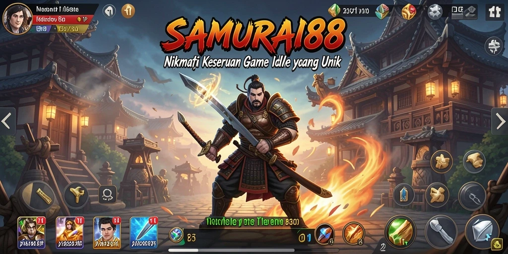 Tampilan gameplay SAMURAI88 yang menunjukkan aksi samurai yang mendebarkan.