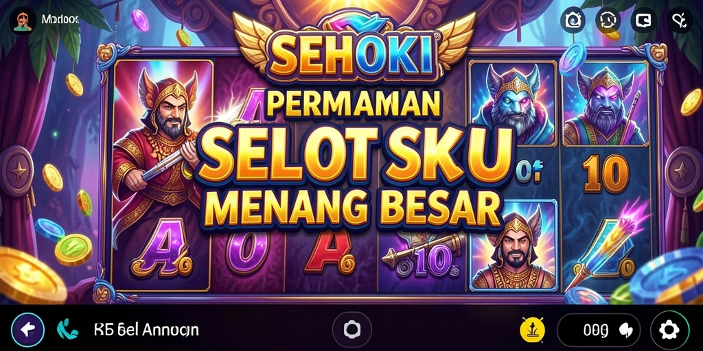 Tampilan live gameplay dari SEHOKI dengan tema slot yang menarik.