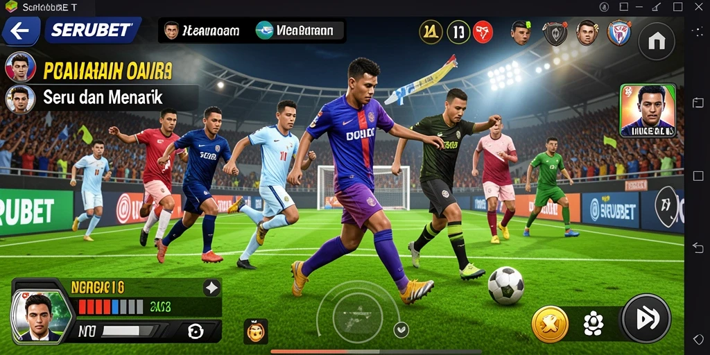 Tampilan menarik dari gameplay SERUBET dalam olahraga yang mendebarkan.