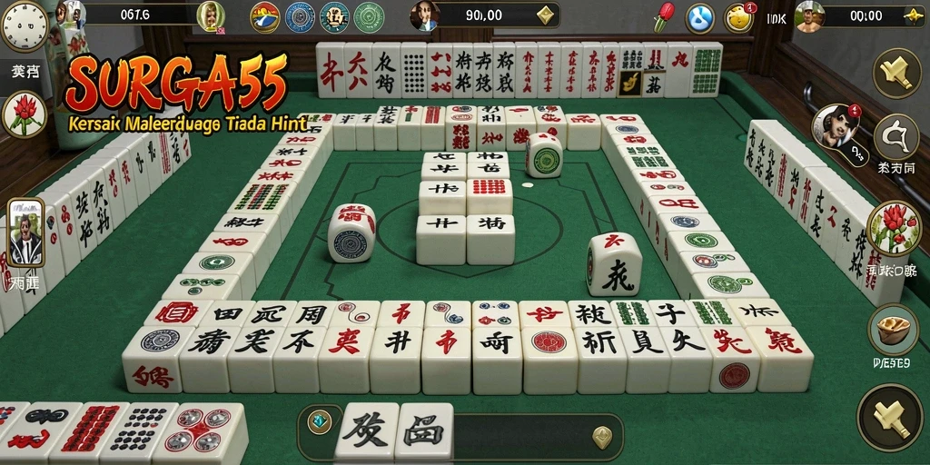 Tampilan gameplay SURGA55 yang penuh warna dan menantang.