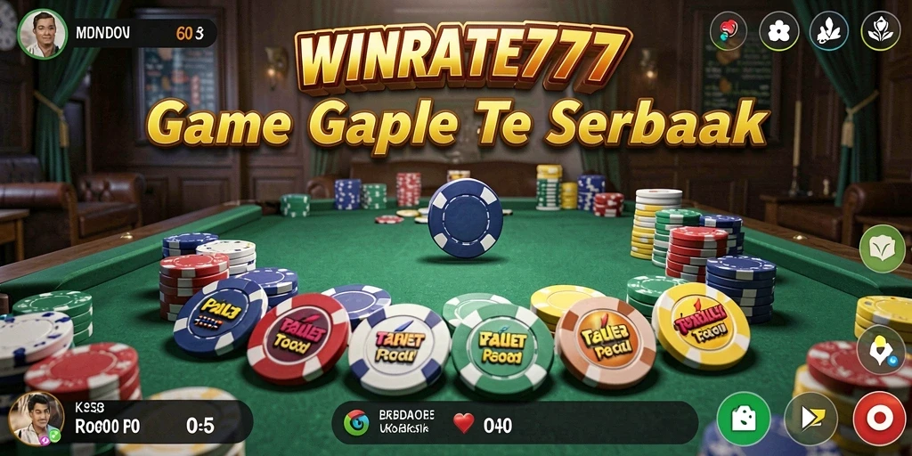 Tampilan gameplay Gaple yang menarik di WINRATE777.